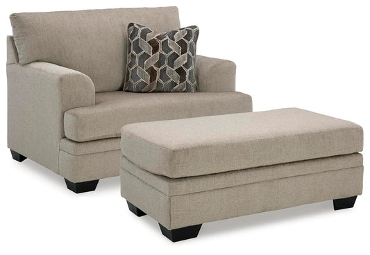 Sillón y otomana extragrandes Stonemeade