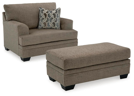 Sillón y otomana extragrandes Stonemeade