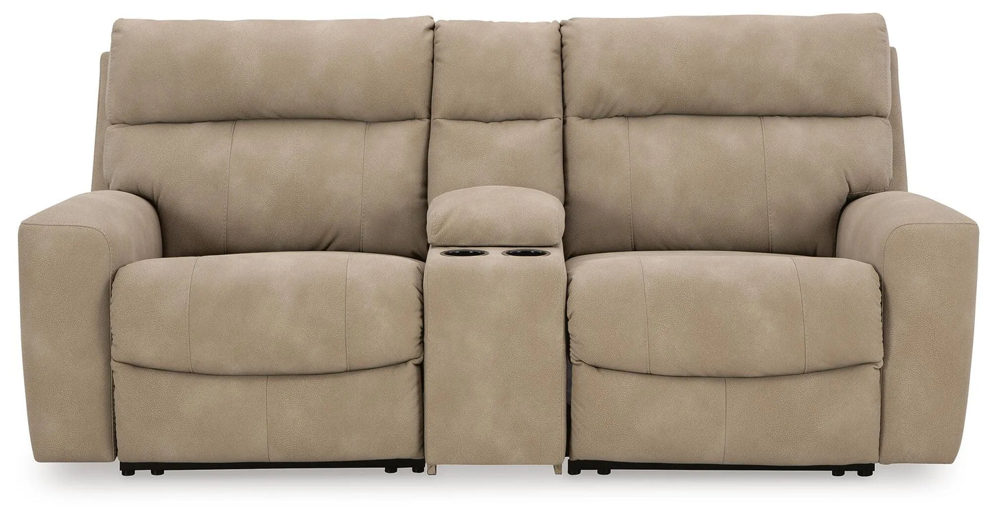 Seccional reclinable eléctrico de 3 piezas Next-Gen DuraPella con consola