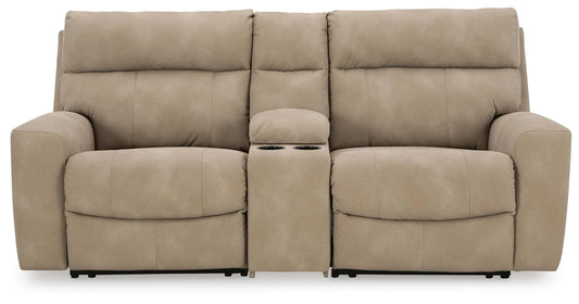 Seccional reclinable eléctrico de 3 piezas Next-Gen DuraPella con consola