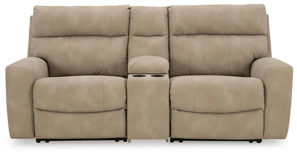 Seccional reclinable eléctrico de 3 piezas Next-Gen DuraPella con consola