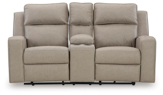 Sofá biplaza reclinable Lavenhorne con consola