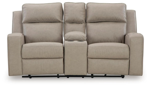 Sofá biplaza reclinable Lavenhorne con consola