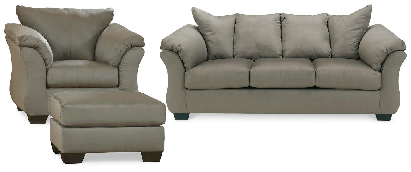 Sofá, sillón y otomana Darcy