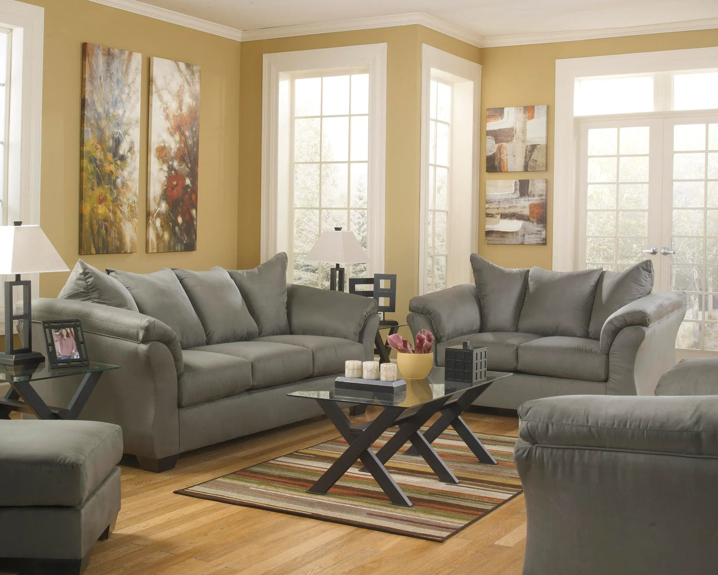 Darcy Sofá, Loveseat, Sillón y Otomana