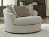 Sillón decorativo giratorio de gran tamaño Barrelton