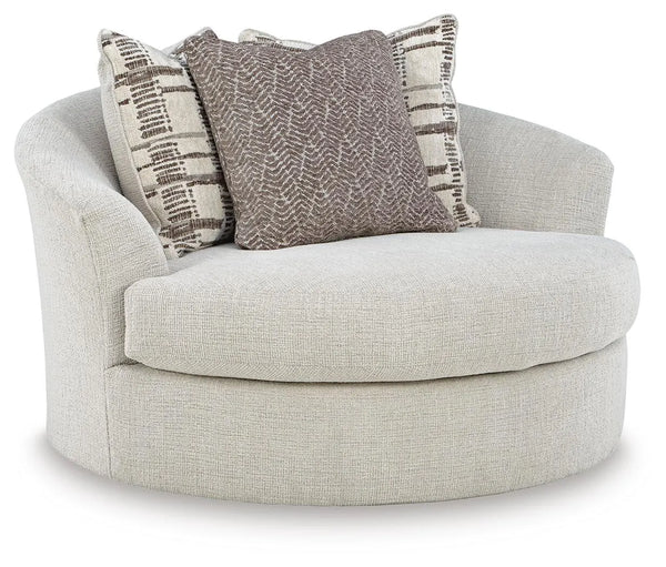 Sillón decorativo giratorio de gran tamaño Barrelton