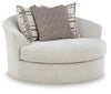 Sillón decorativo giratorio de gran tamaño Barrelton