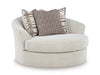 Sillón decorativo giratorio de gran tamaño Barrelton