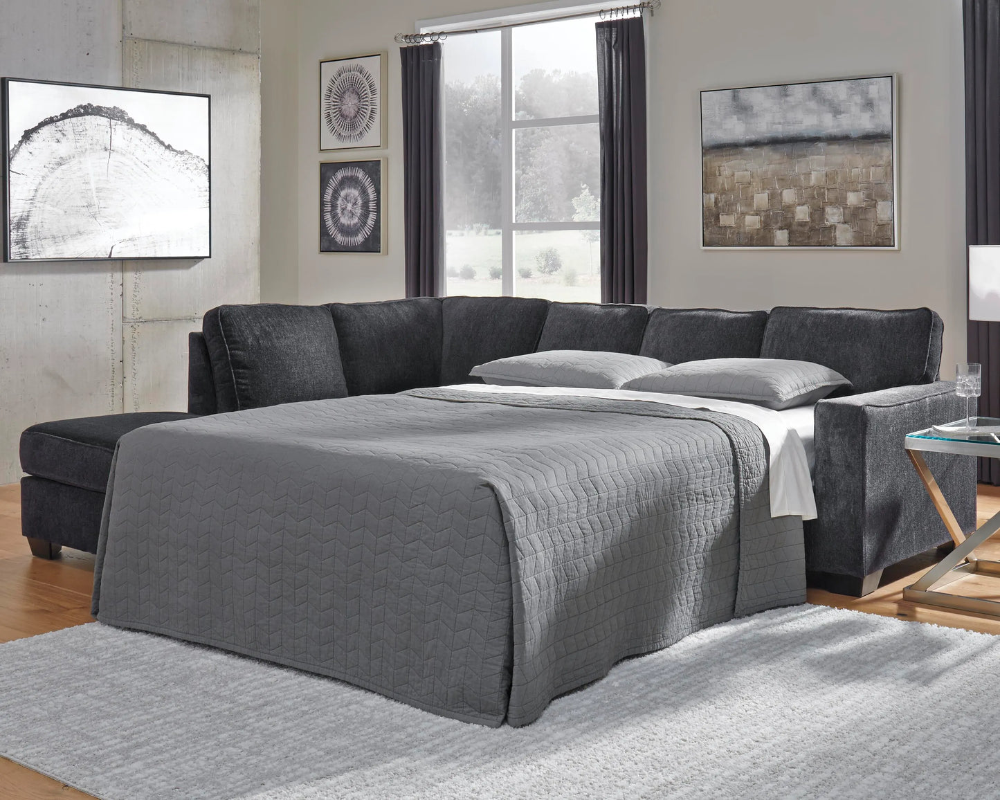 Seccional reclinable de 2 piezas Altari con chaise longue