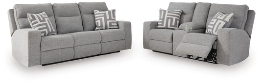 Biscoe Power Reclining Sofa and Loveseat