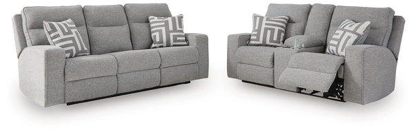 Biscoe Power Reclining Sofa and Loveseat