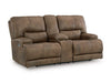 Sofá biplaza reclinable eléctrico Time-Piece con consola