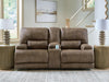 Sofá biplaza reclinable eléctrico Time-Piece con consola