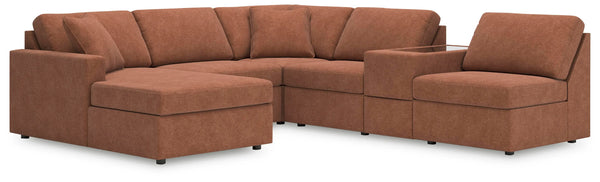 Seccional de 6 piezas Modmax con chaise longue