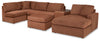 Seccional Modmax de 6 piezas con chaise y otomana