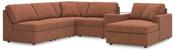 Seccional de 6 piezas Modmax con chaise longue