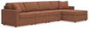 Sofá modular Modmax de 4 piezas con chaise longue