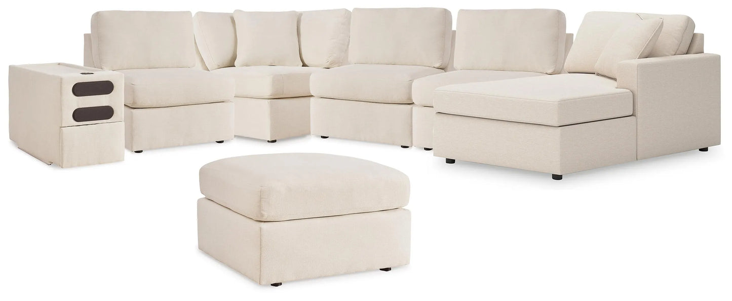 Seccional Modmax de 6 piezas con chaise y otomana