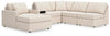 Seccional de 6 piezas Modmax con chaise longue