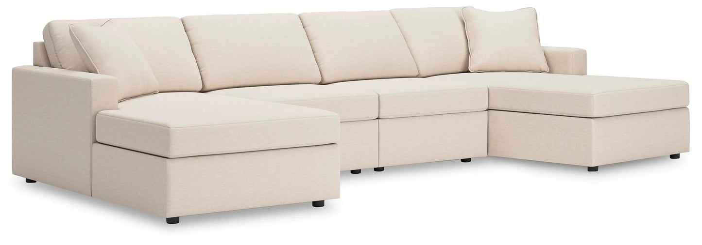 Sofá modular Modmax de 4 piezas con chaise longue