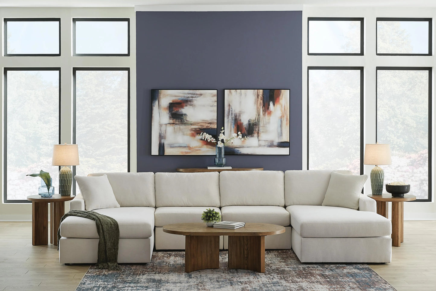 Sofá modular Modmax de 4 piezas con chaise longue