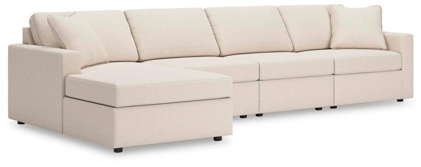 Sofá modular Modmax de 4 piezas con chaise longue