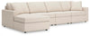 Sofá modular Modmax de 4 piezas con chaise longue
