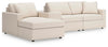 Sofá modular Modmax de 4 piezas con chaise longue