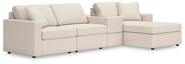 Sofá modular Modmax de 4 piezas con chaise longue