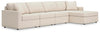 Sofá modular Modmax de 4 piezas con chaise longue