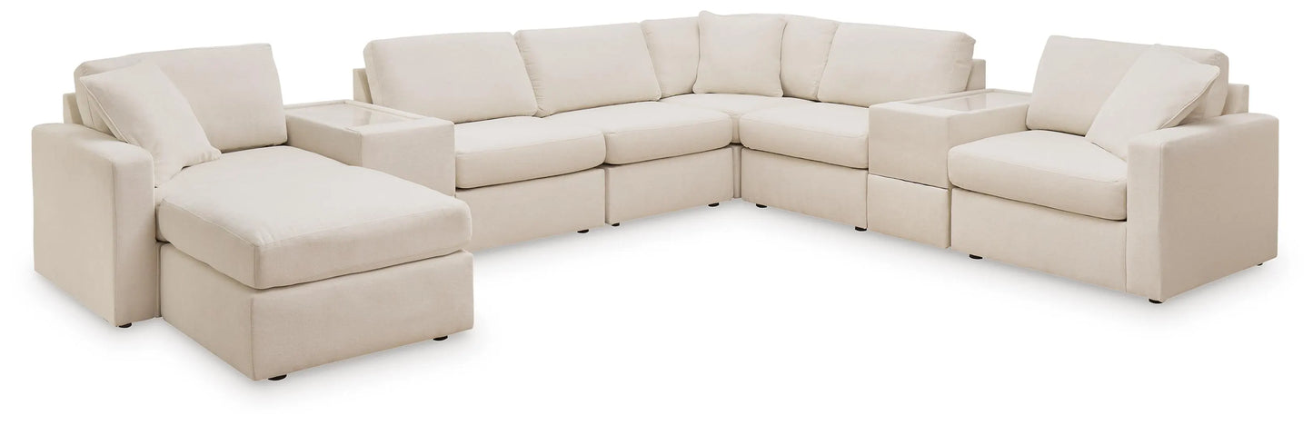 Sofá modular de 8 piezas y otomana Modmax