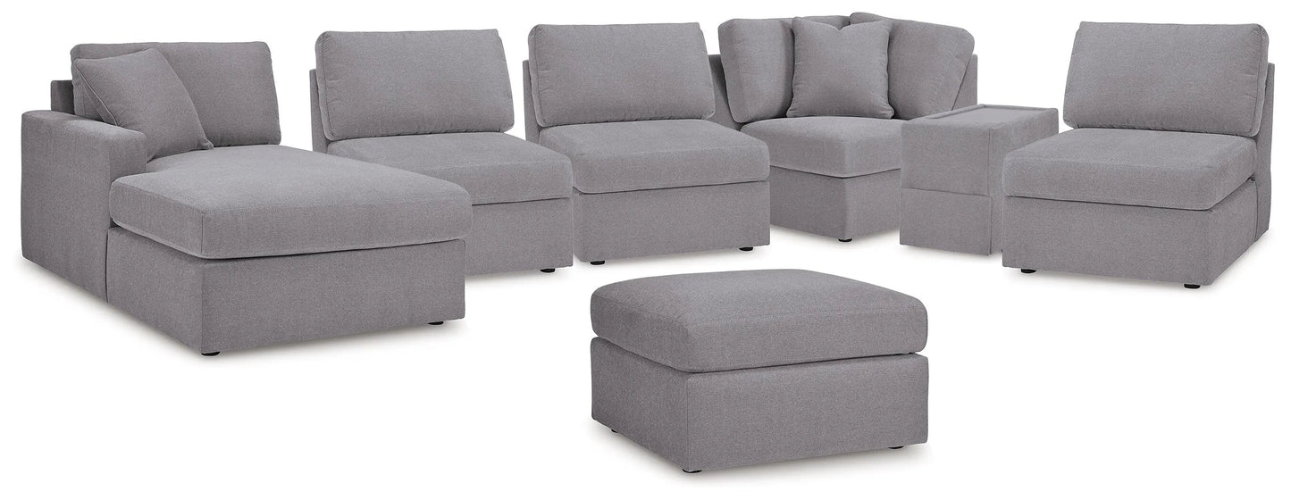Seccional Modmax de 6 piezas con chaise y otomana