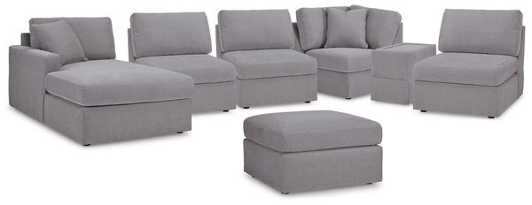 Seccional Modmax de 6 piezas con chaise y otomana