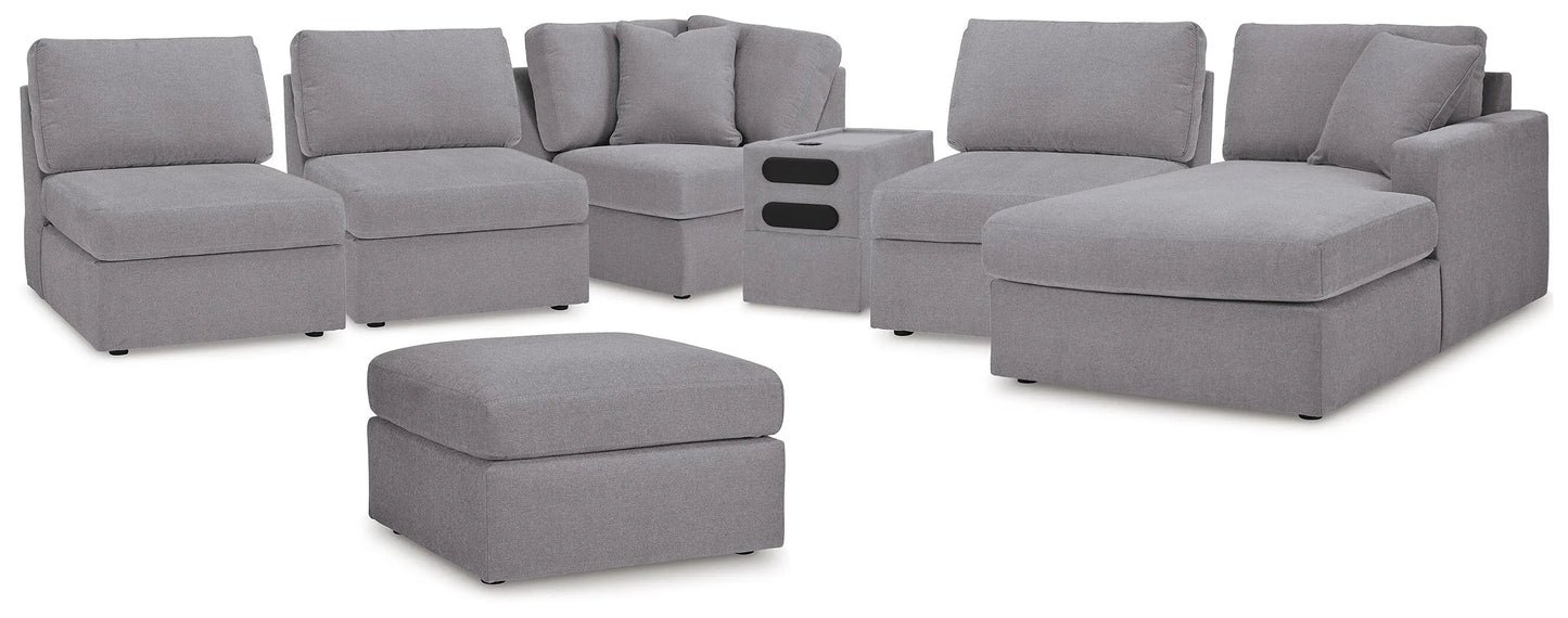 Seccional Modmax de 6 piezas con chaise y otomana
