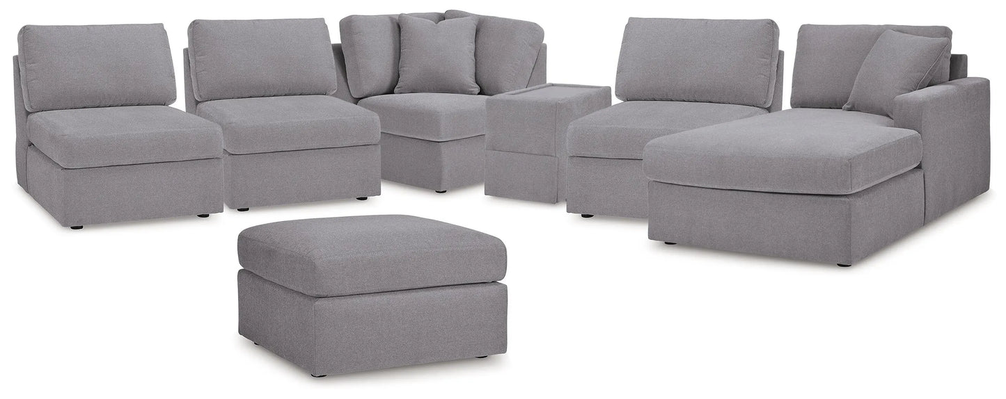 Seccional Modmax de 6 piezas con chaise y otomana