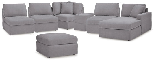 Seccional Modmax de 6 piezas con chaise y otomana