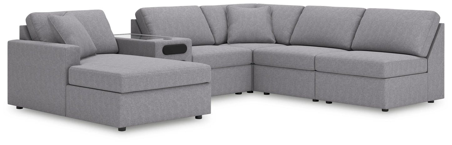 Seccional de 6 piezas Modmax con chaise longue