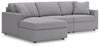 Seccional de 3 piezas Modmax con chaise