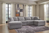 Sofá modular Modmax de 4 piezas con chaise longue