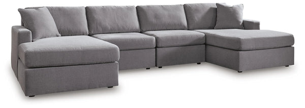 Sofá modular Modmax de 4 piezas con chaise longue