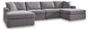 Sofá modular Modmax de 4 piezas con chaise longue