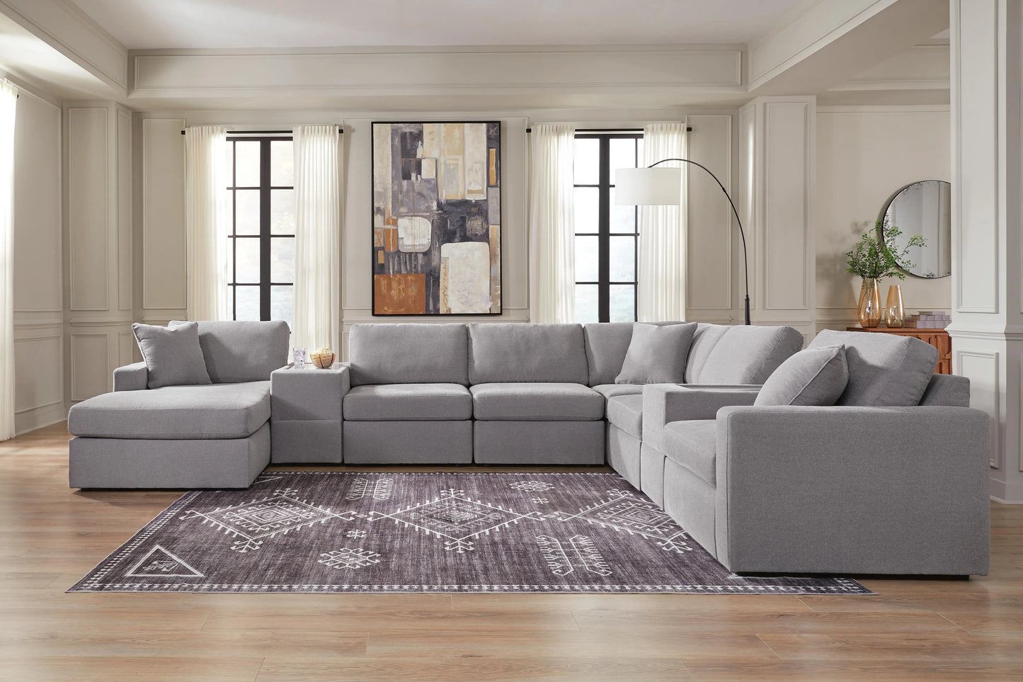 Sofá seccional de 8 piezas Modmax con chaise longue
