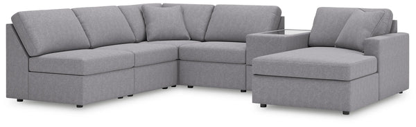Seccional de 6 piezas Modmax con chaise longue