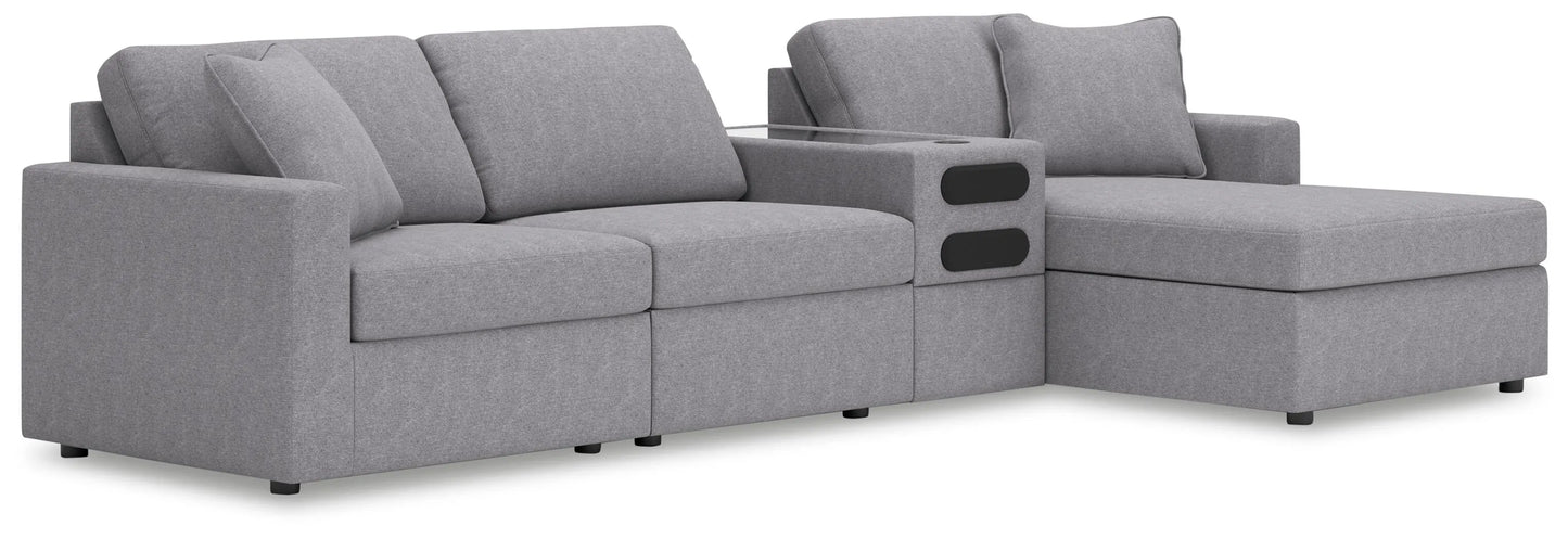 Sofá modular Modmax de 4 piezas con chaise longue