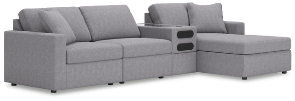 Sofá modular Modmax de 4 piezas con chaise longue