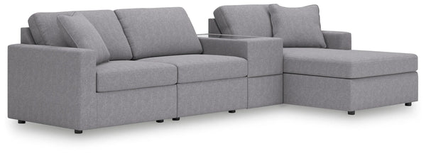 Sofá modular Modmax de 4 piezas con chaise longue