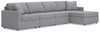 Sofá modular Modmax de 4 piezas con chaise longue