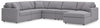 Seccional de 6 piezas Modmax con chaise longue