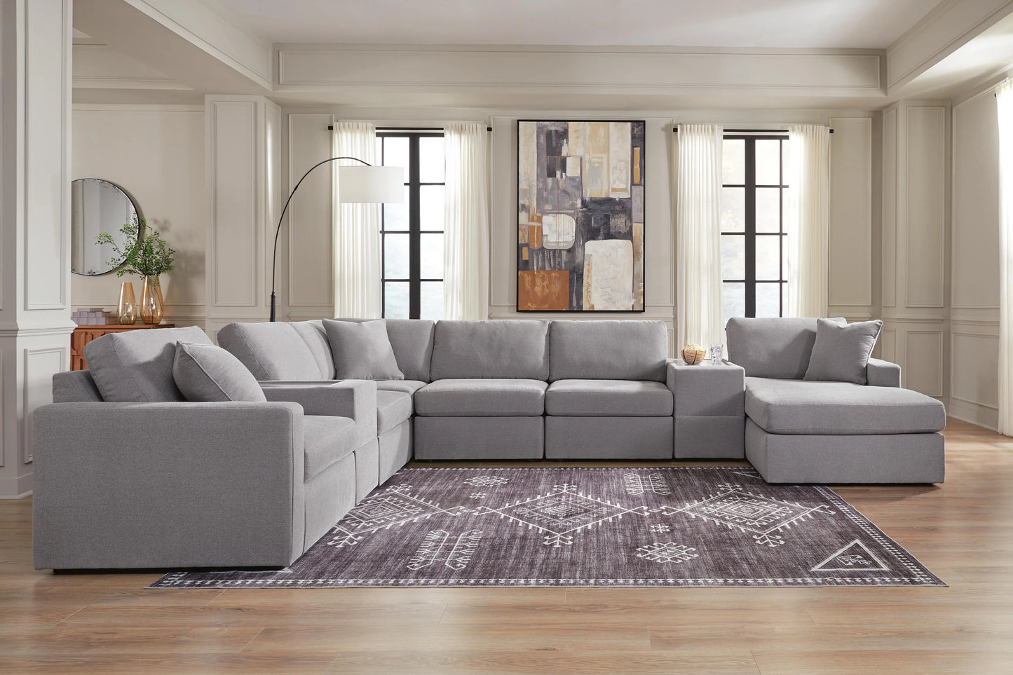 Sofá seccional de 8 piezas Modmax con chaise longue
